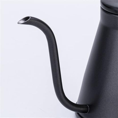 1.2L Stainless Steel Drip Coffee Kettles with Integrated Thermometers and Ergonomic Handle for Brewing Modern Design Kettles - color: Yellow
