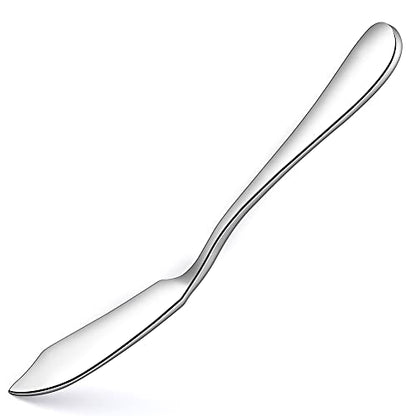 AOOSY Butter Knife, Cheese Knife, Dover Sole Breakfast Kippers, Cute Mini 5.91 inches Stainless Steel Kitchen Knives for Butter Sandwiches Cheese Breakfast,Packs Of 6 - size: 6PC