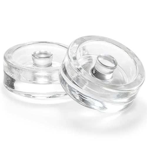 TOPZEA 9 Pack Fermentation Glass Weight with Easy Grip Handle, for Wide Mouth Mason Jars, Heavy Fermenting Lids, Pickling Canning Supplies Kit, Dishwasher Safe