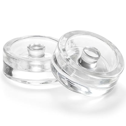 TOPZEA 9 Pack Fermentation Glass Weight with Easy Grip Handle, for Wide Mouth Mason Jars, Heavy Fermenting Lids, Pickling Canning Supplies Kit, Dishwasher Safe