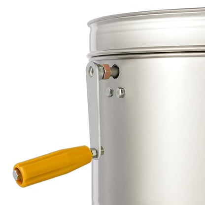 DNYSYSJ Two-Frame Honey Machine, Large Stainless Steel 2 Frame Manual Honey Extractor Beekeeping Equipment for Farm