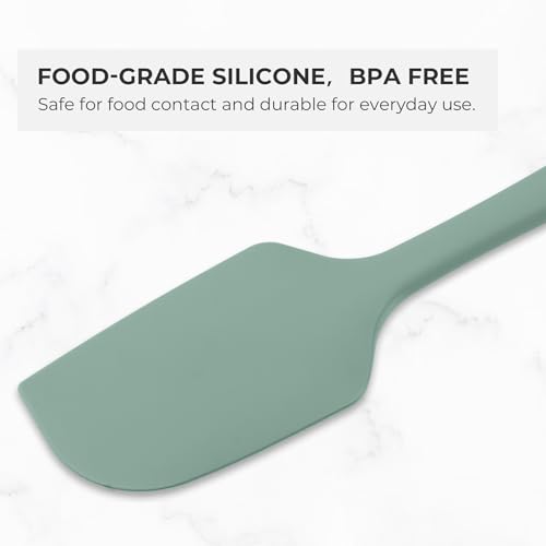 Elihome Mini Silicone Basting Pastry Brush, Cooking Brush for Oil Sauce Butter Marinades, Food Brushes for BBQ Grill Kitchen Baking, Baster Brushes Baste Pastries Cakes Meat Desserts, Food Grade, Sage - color: Sage Green