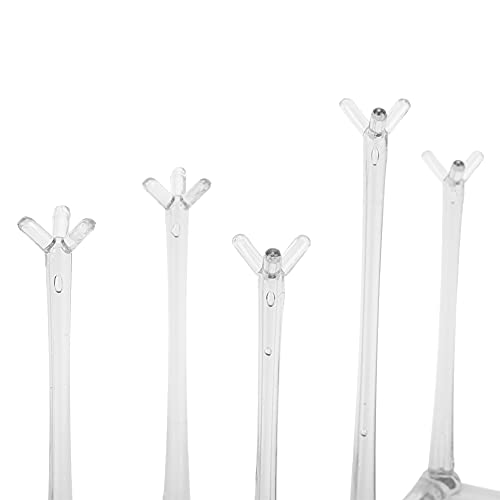 Retractable Bottle Drying Rack, Plastic Cup Drying Stand Holder, Countertop Bottle Drainer Stand, Non Slip Bottom Mug Tree Holder Tray, Drinking Glass Goblet Organizer for Home Kitchen (Light Gray)