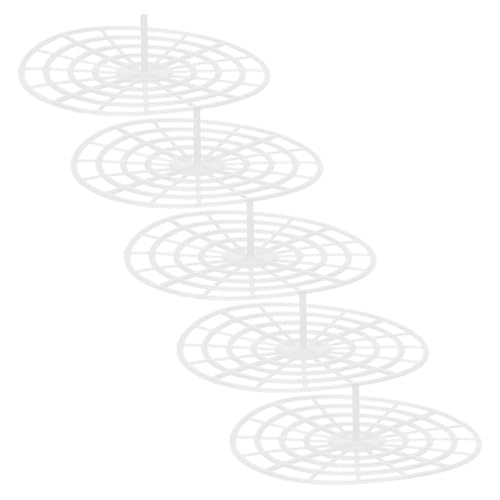 Amosfun 5Pcs Pickle Press Plates 4.72In Mesh Strainers for Kimchi Fermentation Vegetable Canning Supplies Multi-Function Fermenting Kit