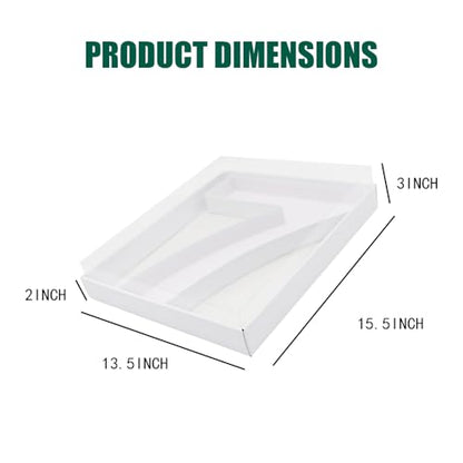 15.7Inch Cardboard Charcuterie Board Number Paper Mache Cut Out Food Sweet Container Tray With Clear Cover (number7)