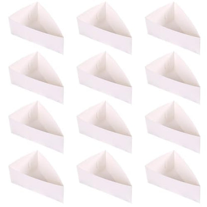 Cabilock 20-Pack Triangle Cake Boxes 5.11 X 3.34 X 1.96 in Box with Lids Food Grade Dessert Containers for Cheesecake Pie Party Picnic Office School Home Restaurant