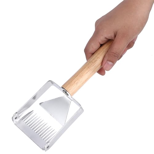 Tyenaza Honey Fork, Honey Scraper Multifunction Beehive Uncapping Fork Honey Shovel Beekeeping Knife Tool