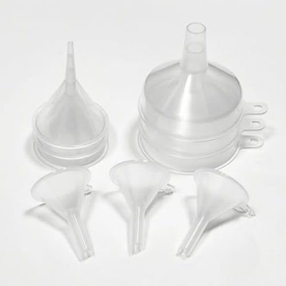 9 Pack Small Funnel Kit 3 Sizes with Droppers for Kitchen Bottles, Essential Oils, Capsules Pet Crafts