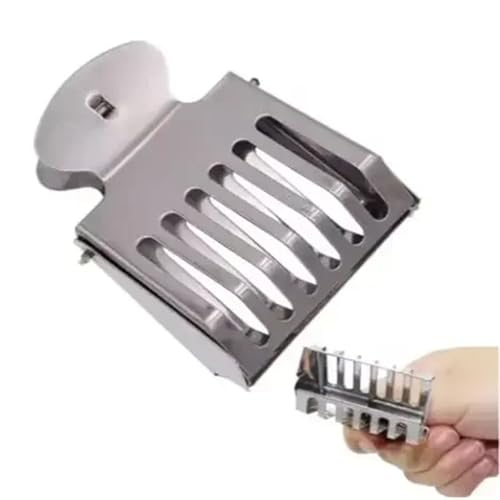 Queen Bee Cage 20pcs Bee Queen Cage Transparent Plastic Clip Catcher Box Stainless Steel clamp Beekeeping Equipments Beekeeper Equip