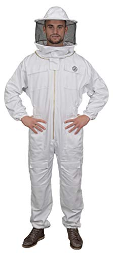 Humble Bee 410 Polycotton Beekeeping Suit with Round Veil - size: Medium