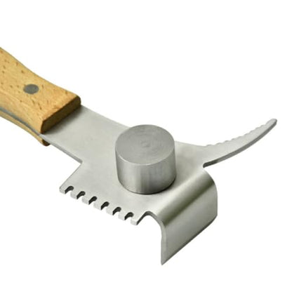 YARNOW Multifunctional Bee Hive Scraper Tool with Wooden Handle and Stainless Steel Blade for Heavy Duty Beekeeping Supplies, Efficiently Scrape Off Beeswax and Harvest Honey