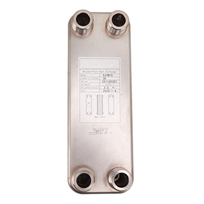 aqxreight Stainless Steel Brazed Plate Heat Exchanger Wort Chiller for Beer Water Cooling, aqxreight5ahvyk4zdi