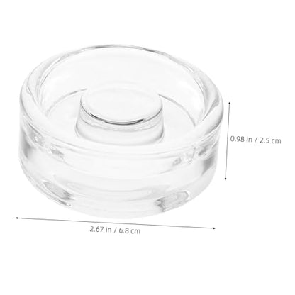 Healifty Wide Mouth Fermentation Glass Weight Heavy Stone for Home Canning 1 Piece for Pickling Vegetables and Fermenting Reusable Compatible Mason Jars