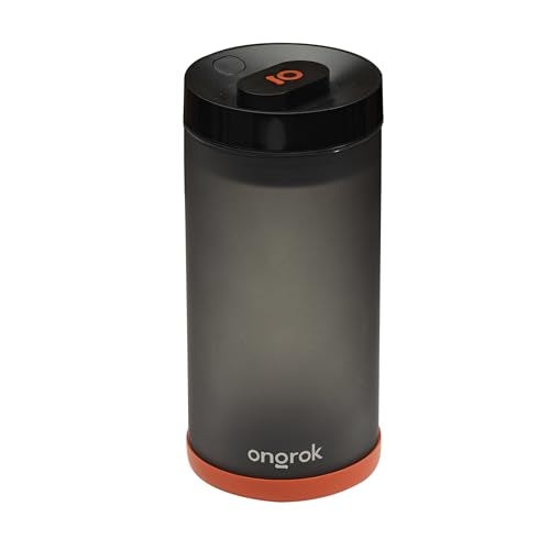 ONGROK Glass Storage Jar with Vacuum Pump Technology, Air Proof Containers to Preserve Smell and Aroma (1200ml (3oz)) - size: 1200ml (3oz)