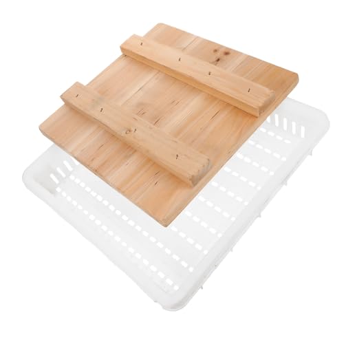 Cheese Press for DIY Cheesemaking and Tofu Making, Wood and Plastic Material, Precise Pressing, Beginner Friendly, for Small Kitchens and Household Cheese Making