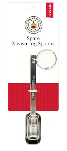 King Arthur Baking Company Spare Measuring Spoons, 18/8 Stainless Steel, 3-Piece Set, Precision Measures, For Baking And Cooking - style: Stainless Steel, 3-Piece Set