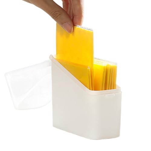 Cheese Storage,Clear Airtight Organizer Container | Cheese Keeper Box,for Kitchen Home Dormitory Hotel Restaurant Apartment Businesses Rental