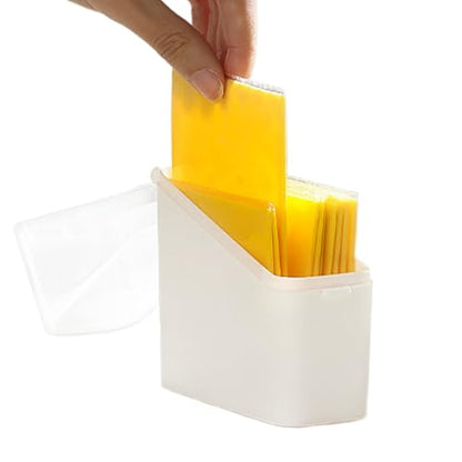 Cheese Storage,Clear Airtight Organizer Container | Cheese Keeper Box,for Kitchen Home Dormitory Hotel Restaurant Apartment Businesses Rental