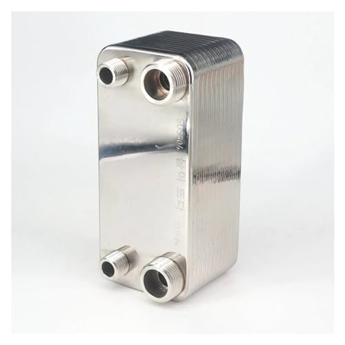 Heat Exchanger, 24 Plates Heat Exchanger Beer Wort Chiller Cooler Stainless Steel for Homebrew Beer