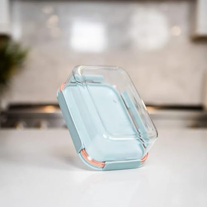 LocknLock Tritan Plastic Bisfree Modular Plus Food Storage Container Set, Lunch, Meal Prep, Stackable, BPA-Free, Leakproof, Microwave, Freezer-Safe, 10 Pieces, 5 Boxes and 5 Lids, Mint - color: Mint, size: 10 set (5 containers & 5 Lids)