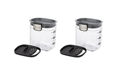 Progressive PKS-401 1.5 Cup Mini Prokeeper+ Airtight Silicone Seal Storage Container Great For Spices & Baking Acessories (2- Piece) - size: 2- Piece