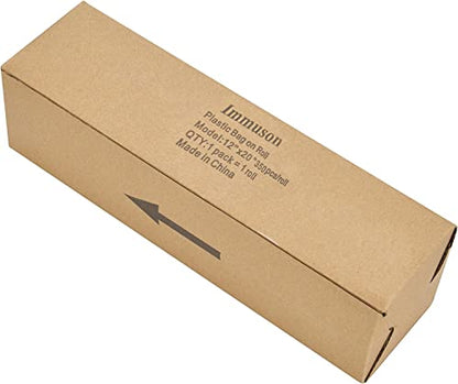 Immuson 12" x 20" Plastic Produce Bag on a Roll Food Storage Bags Clear Plastic Produce Bag for Fruits, Vegetable,Bread, Kitchen Bags (4200 Bags-12 Roll) - size: 12 Roll-4200 Bags