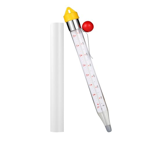 Candy Thermometer Deep Fry Thermometer with Pot Clip 2026 New Instant Read Glass Thermometer Candy, Fry, Jam, Sugar, Syrup, Jelly Thermometer Food Thermometer Kitchen Accessories for Home Cooking