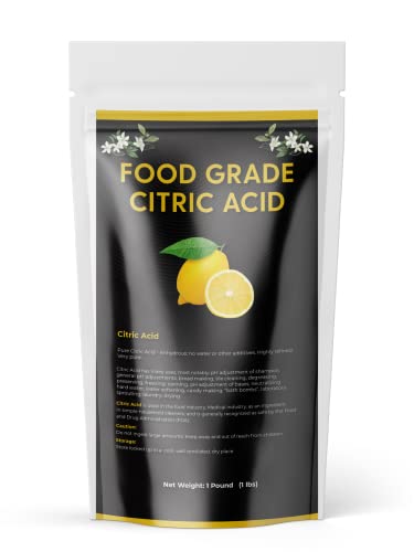 DIYChemicals Citric Acid Powder – High Purity, Non-GMO Granular Anhydrous Citric Acid for Baking, Bath Bomb, Soap, Household Cleaner, DIY Soap Making - Made in USA | 5 LB (Pound)