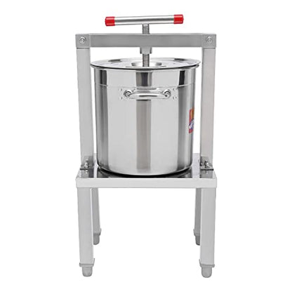 Fruit Wine Press 3.5 Gallon Manual Grape Presser for Wine Juice Making DIY Large Fruit Honey Presser Apple Cider Grape Juice Press Extractor - color: 3.5 Gallon