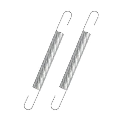 2 Pack 540183#61 4 Inch Double-Hook Tension Spring, Spring Steel | Small Extension Spring for Automotive, Household, Toys & Hardware Replacement Parts