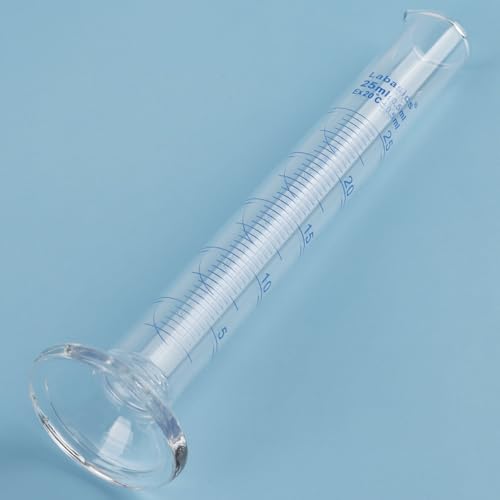 Labasics 4-Pack Borosilicate Glass 25 ml Heavy Wall Graduated Cylinder Measuring Cylinder - size: 25 ml