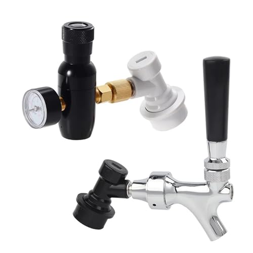 Home Brewing Home Brewery Beer Carbonation & Dispenser Combine Kit,Premium 0-60PSI Mini Co2 Regulator,Craft Beer Tap Brewing Accessories(Type 3) - color: Type 3