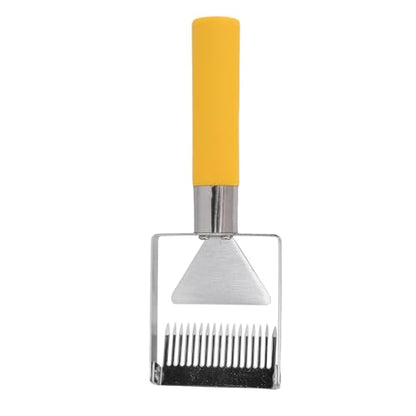 Stainless Steel Honey Uncapping Fork - Adjustable 2-Prong Beekeeping Tool with Ergonomic Plastic Handle | Professional Honeycomb Scraper