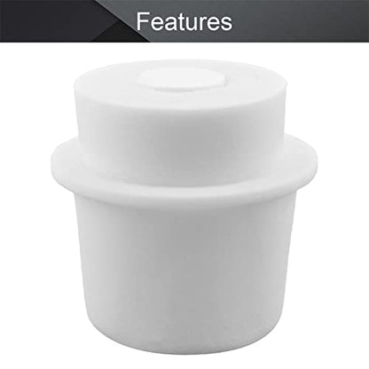 Othmro 1Pcs Drilled Rubber Stopper with Airlock, White Drilled Bungs Stopper with 1.46"-1.61" Hole for Fermentation Use, Homebrewing Beer Kombucha Airlock Stopper