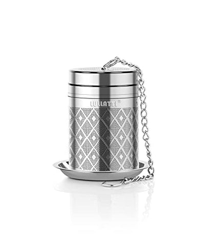 Tea Infuser (1 Pack), Extra Fine Mesh Loose Leaf Tea Steeper with Diamond Pattern & Extended Long Chain, 18/8 Stainless Steel Tea Ball Strainer for Brewing All Kinds of Tea - color: 1 Pack, size: Small-Diamond