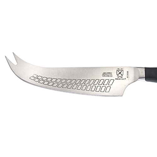 Mercer Culinary Renaissance Hard Cheese Knife, 4.75-Inch - color: Black Handle, size: 4.75-Inch Hard Cheese Knife