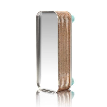 MRbrew Wort Chiller 20 Plates, Brazed Plate Copper Heat Exchanger for Homebrew, Stainless Steel 7.5" x 2.9" Plate, 1/2 NPT Thread Connection Hot Liquid Accelerated Cooler Quick Beer Cooling System - size: 20-plates