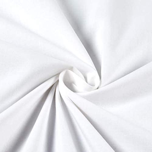 AK TRADING CO. Muslin Fabric/Textile Bleached - Draping Fabric - Bleached White 5 Yards Medium Weight - 100% Cotton (60in. Wide) - color: Bleach White, size: 5 Yards
