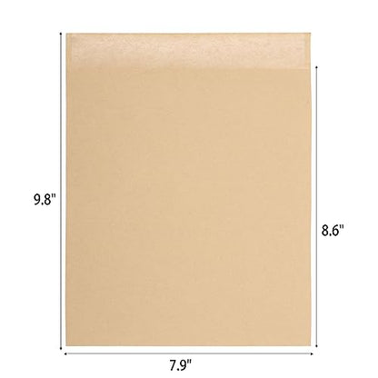 200 Pcs Paper Sandwich Bags 7.9 x 8.6 Inch Greaseproof Wax-lined Brown Lunch Bag Bakery Bags for Cookies Sandwich Snacks Popcorn Doughnut - size: 7.9x8.6 inch-200pcs