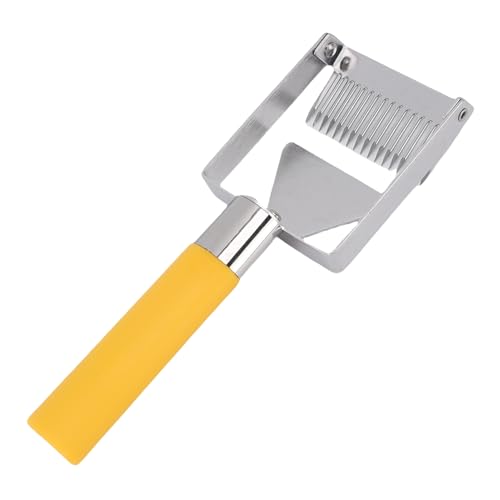 Adjustable Honey Uncapping Fork, Stainless Steel Honeycomb Honey Scraper with Plastic Handle, Beekeeping Equipment Tool for Efficient Honey Extraction, Rustproof and
