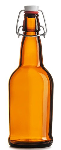 Home Brew Ohio Beer Bottles, 16 oz., Amber (Pack of 12)