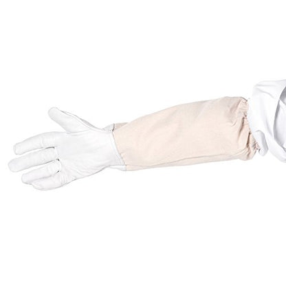 Cotton Beekeeper Protective Suit with Zipper Hat 3 Pockets, Includes Gloves for Kids and Adults Bee Keeping Safety (XXL) - color: XXL
