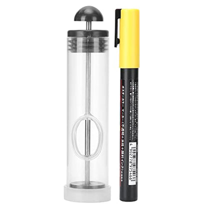 Fdit Beekeeping Marking Set Queen Bee Marker Bottle Quick Dry Pen with Foam Pad Catcher for Marking Bees