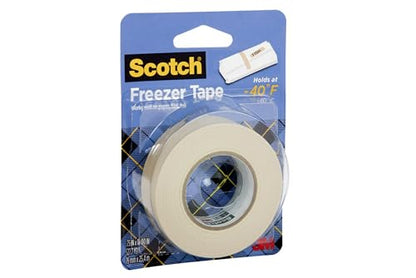 Scotch Freezer Tape, 0.75 in x 1000 in, Writable Surface, Easy Tear, Temperature Resistant, Ideal for Labeling Freezer Bags and Containers