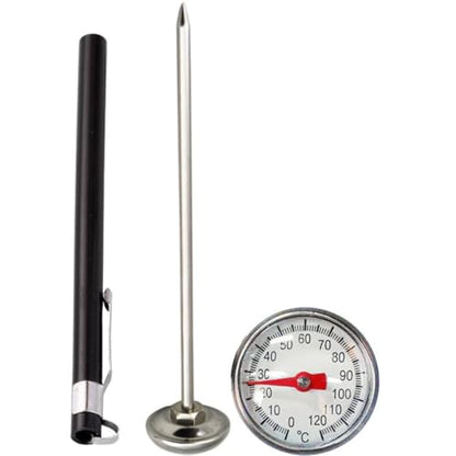 Stainless Steel Food Thermometer for Kitchen Use with Safe and Easy to Operate Features, Suitable for Yoghurt and Milk, for Home and Kitchen Temperature Measurement