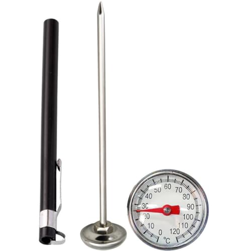 Stainless Steel Food Thermometer for Kitchen Use with Safe and Easy to Operate Features, Suitable for Yoghurt and Milk, for Home and Kitchen Temperature Measurement