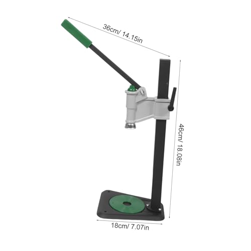 VALICLUD Manual Beer Bottle Capper Tool with Adjustable Height 7.8"-18.3" for 26mm/29mm Crown Caps and Wine Bottles, Iron Construction with Stable Tabletop Base and Effortless Sealing