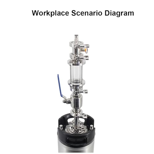 1.5 Inch Tri Clamp Pressure Relief Valve (PRV) Tube, 304 Stainless Steel, 17/35 PSI, for Homebrew Dry Hopper & Conical Fermenter, 1pc(17 psi)