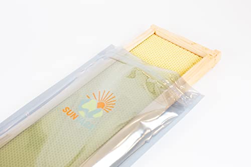 SunVara Bee Storage Beehive Frame Honeycomb Resealable Bag Reusable Beekeeping Equipment For Bee Hive Frame 10 Bags