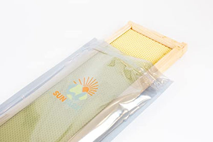 SunVara Bee Storage Beehive Frame Honeycomb Resealable Bag Reusable Beekeeping Equipment For Bee Hive Frame 10 Bags